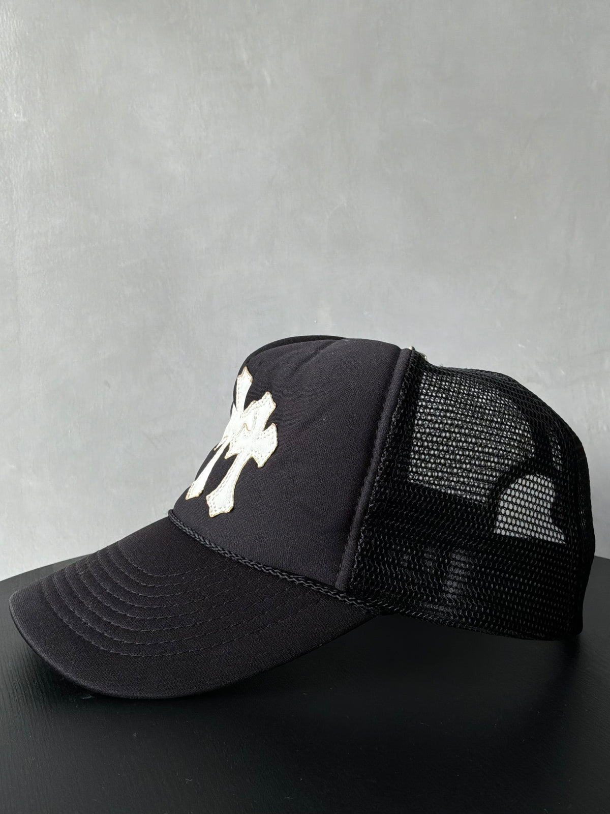 90s Chrome Hearts Cemetery Trucker Hat