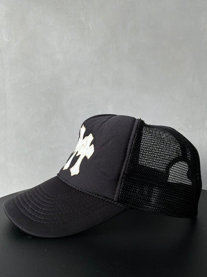 90s Chrome Hearts Cemetery Trucker Hat