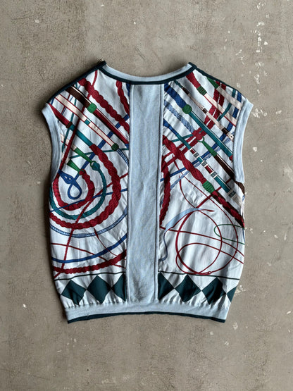 Hermes Margiela Era Shoulder Zip Blue Vest