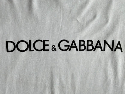 Dolce and Gabbana Spellout White Tee