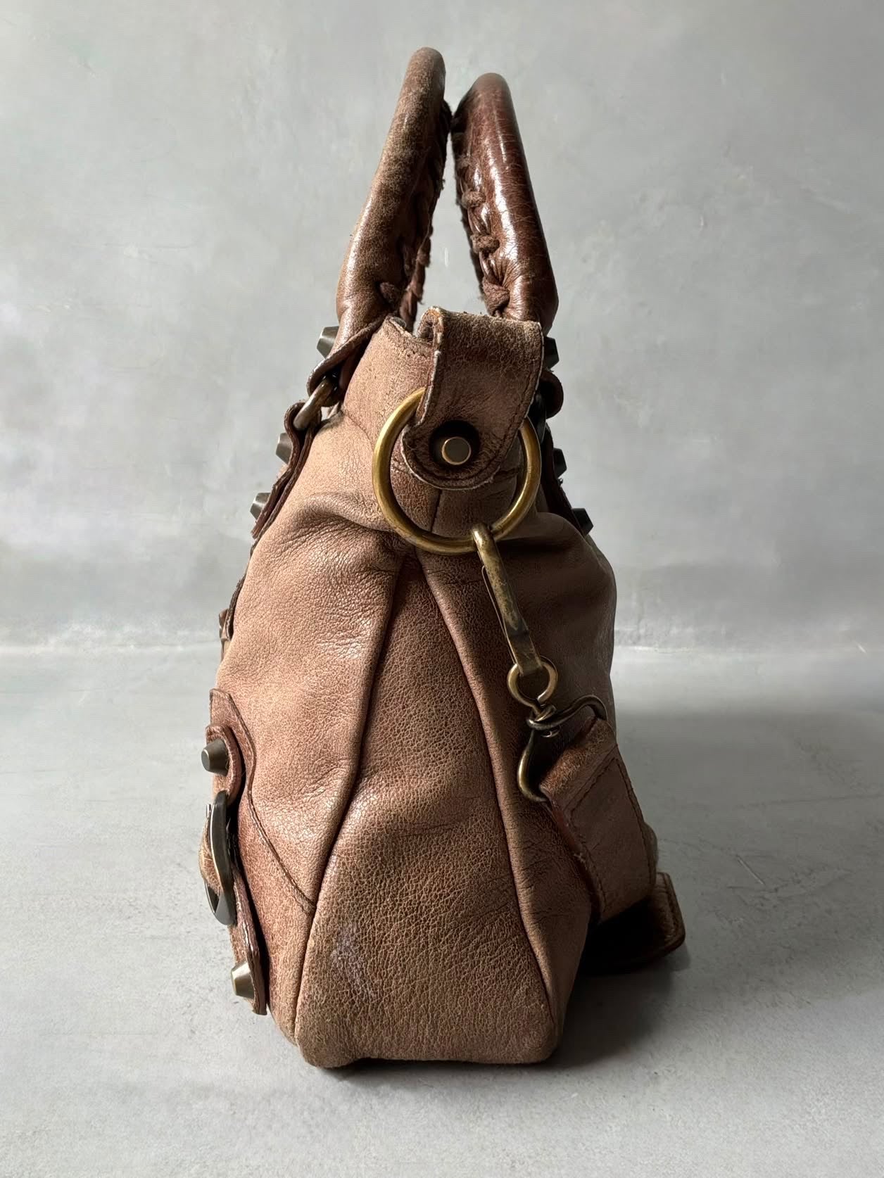 Balenciaga Le First Lambskin Brown Bag