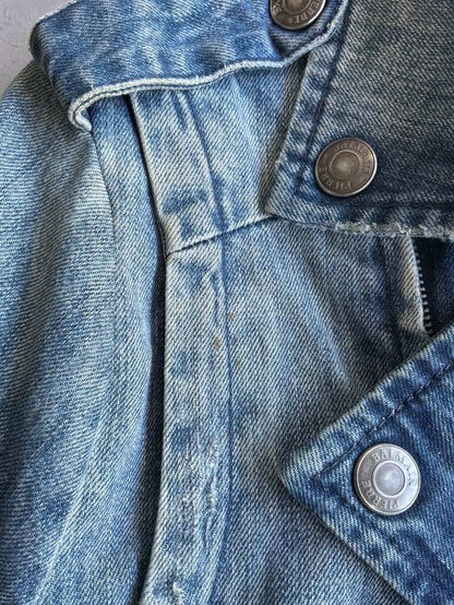 2010s Balmain Denim Biker Jacket