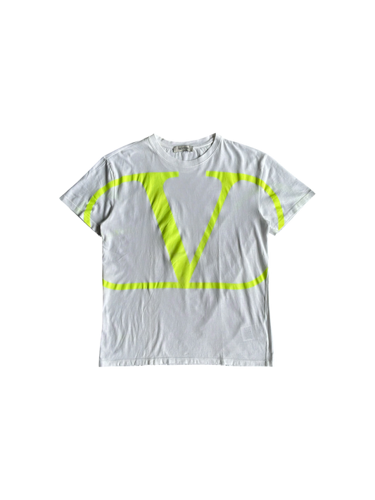Valentino Neon Logo White Tee
