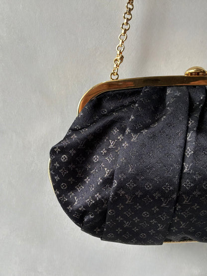 Louis Vuitton Monogram Satin Aumoniere Evening Bag