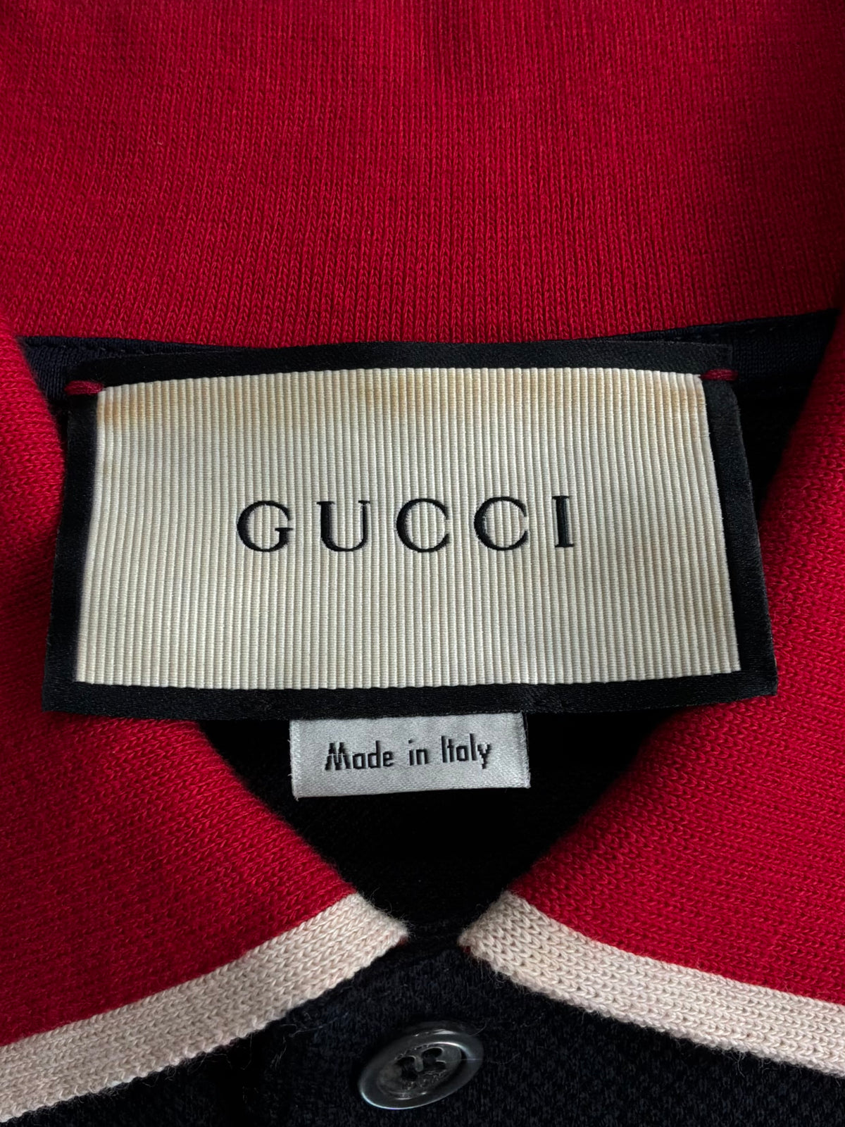 Gucci Bee Logo Black Polo Shirt