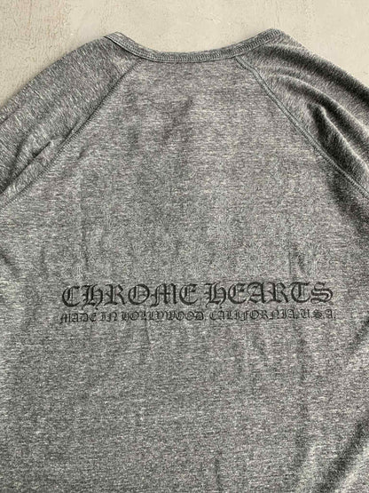 Chrome Hearts Hollywood Tonal Cross Henley Longsleeves