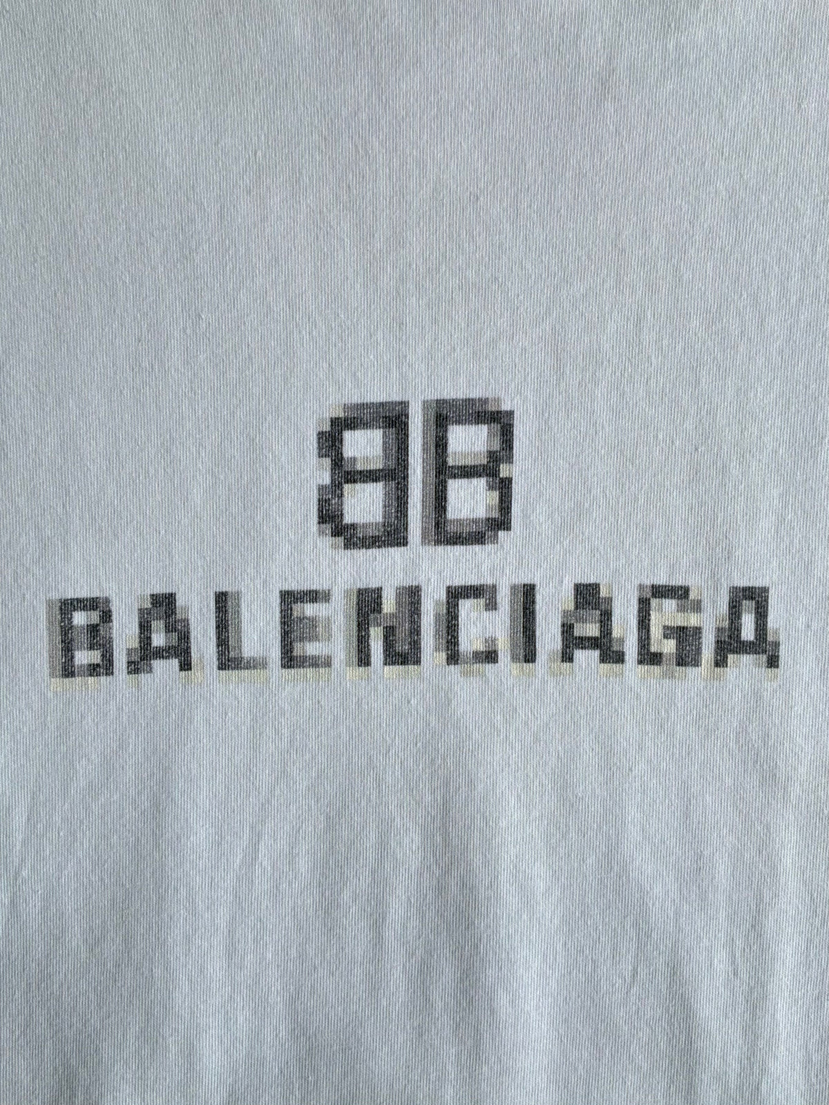 Balenciaga Script Shadow White Tee