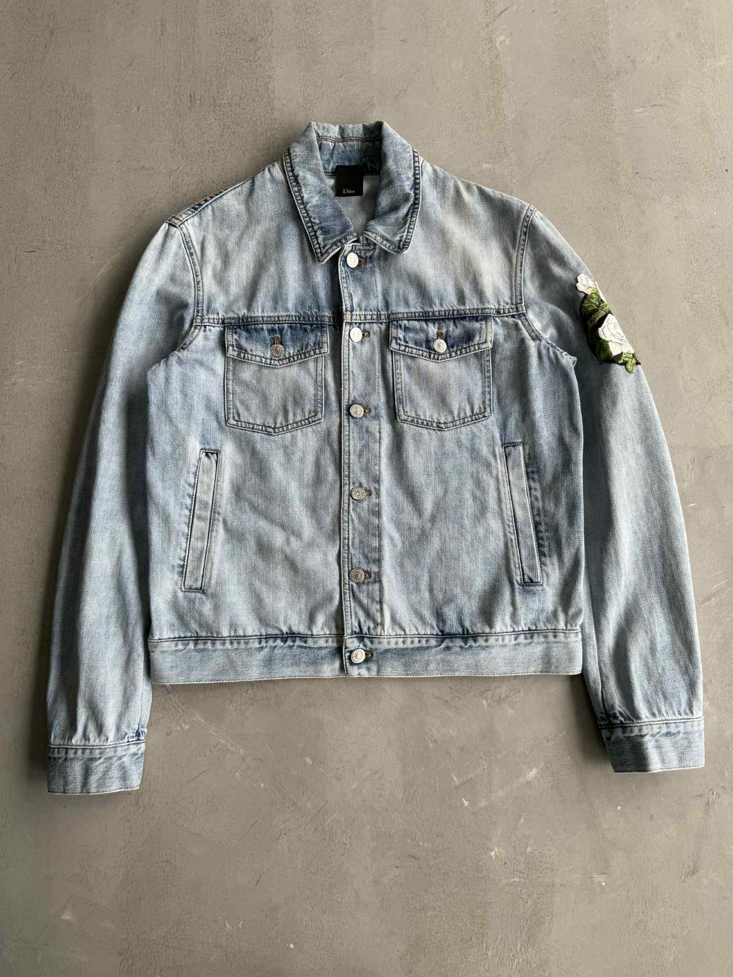 Dior Floral Patch Denim Jacket