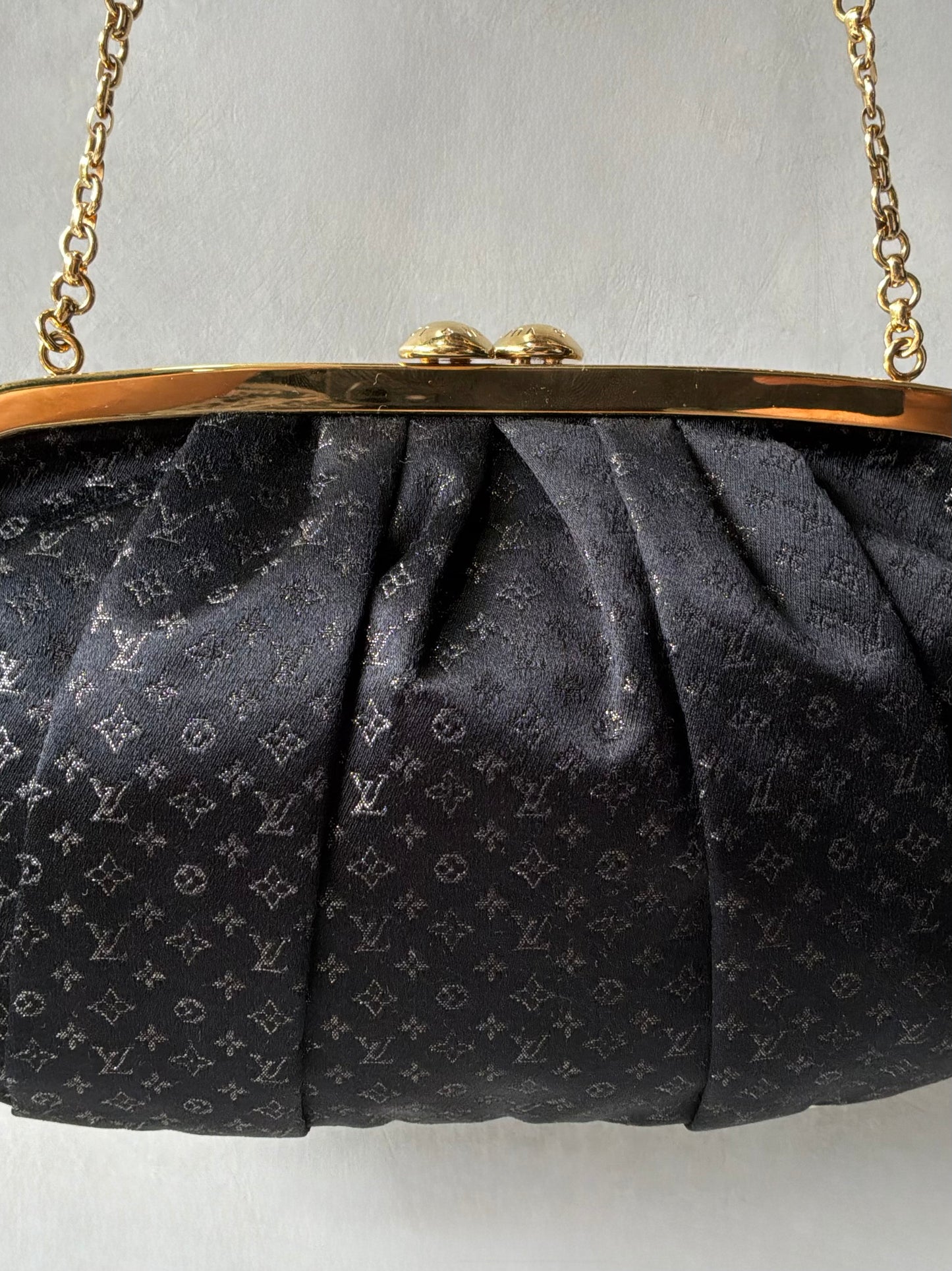 Louis Vuitton Monogram Satin Aumoniere Evening Bag