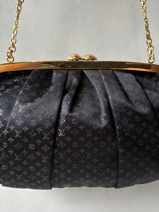 Louis Vuitton Monogram Satin Aumoniere Evening Bag