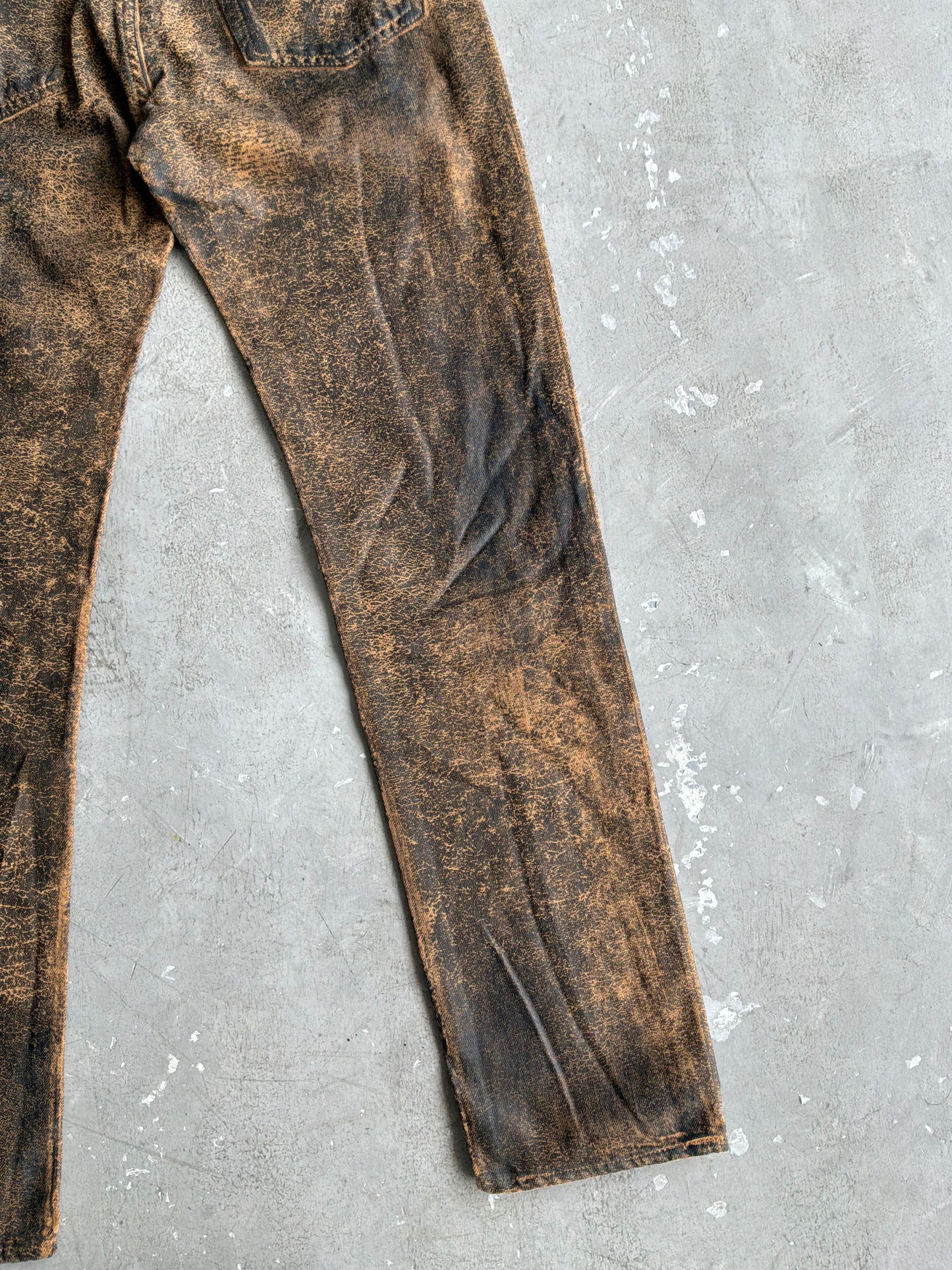 Ralph Lauren Purple Label Wax Coated Jeans