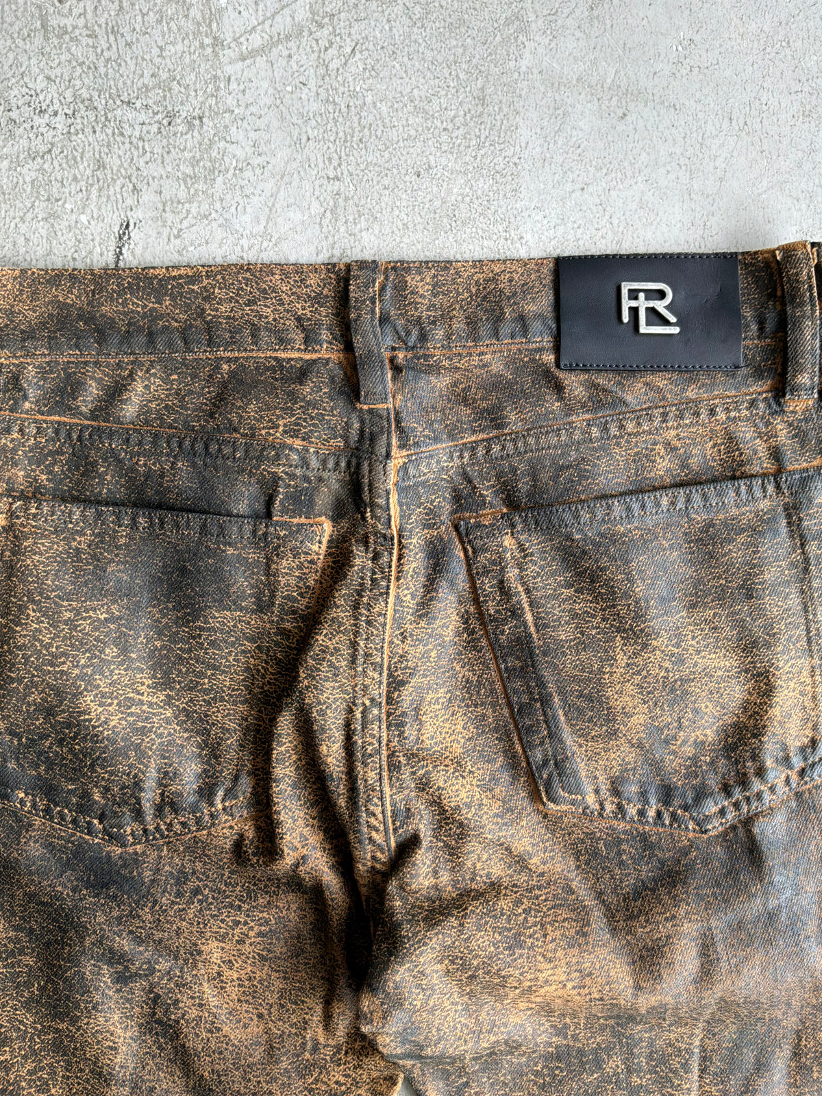 Ralph Lauren Purple Label Wax Coated Jeans