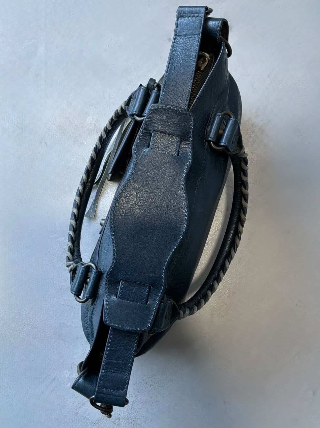 Balenciaga Le First Navy Lambskin Bag