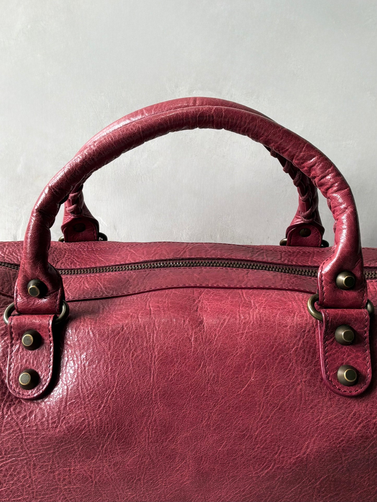 Balenciaga Twiggy Red Lambskin Bag