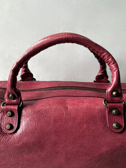 Balenciaga Twiggy Red Lambskin Bag