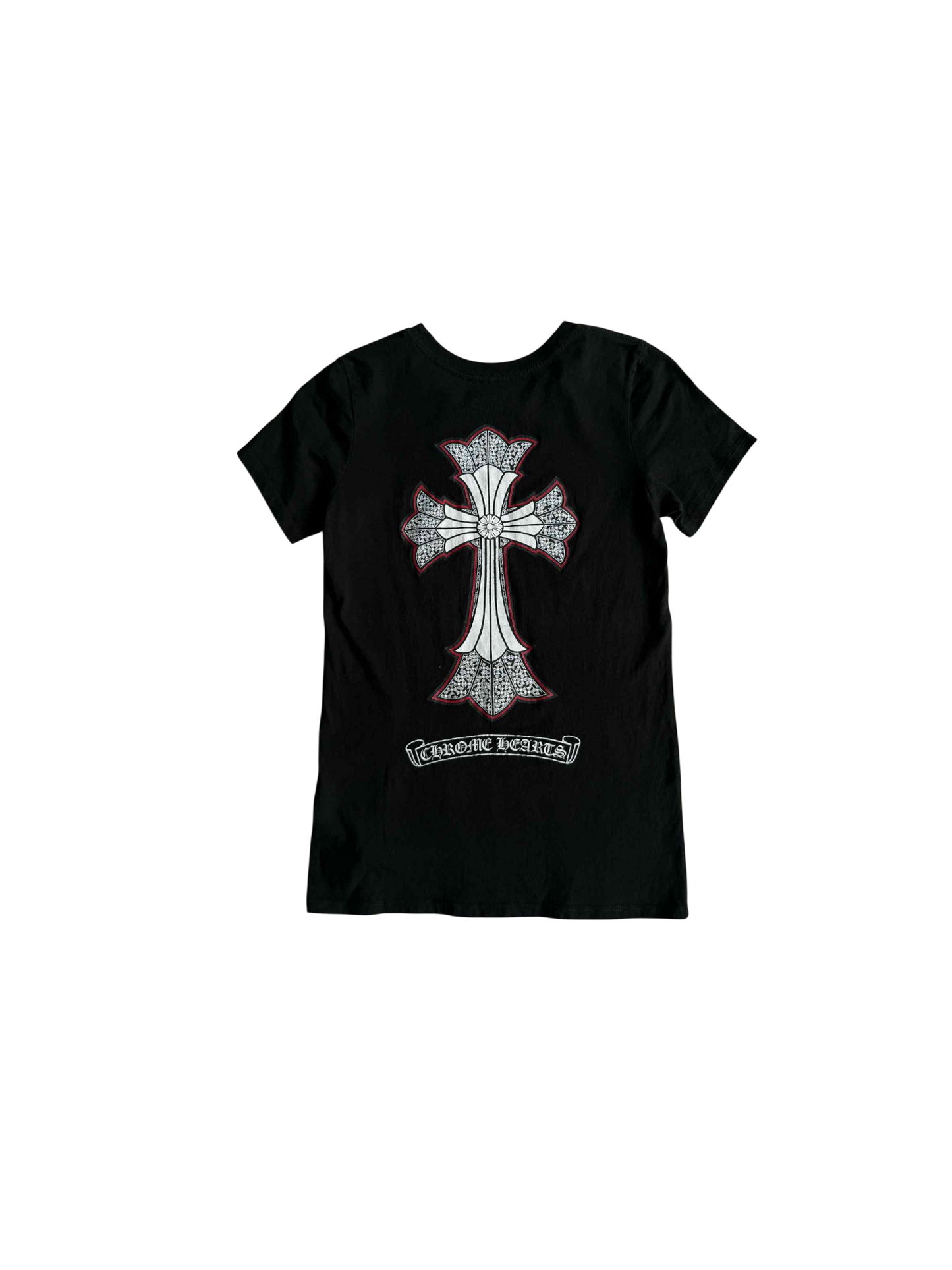 90’s Womens Chrome Hearts Double Cross Tee