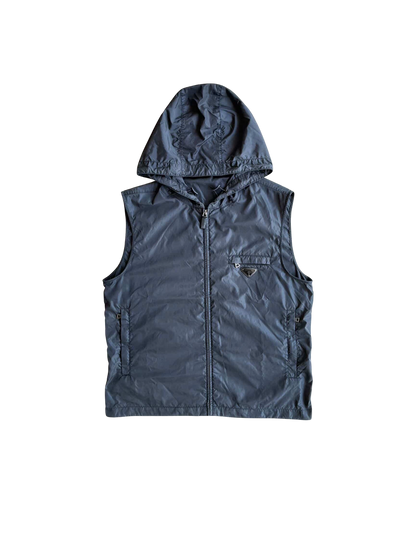 Prada Emblem Nylon Hooded Vest