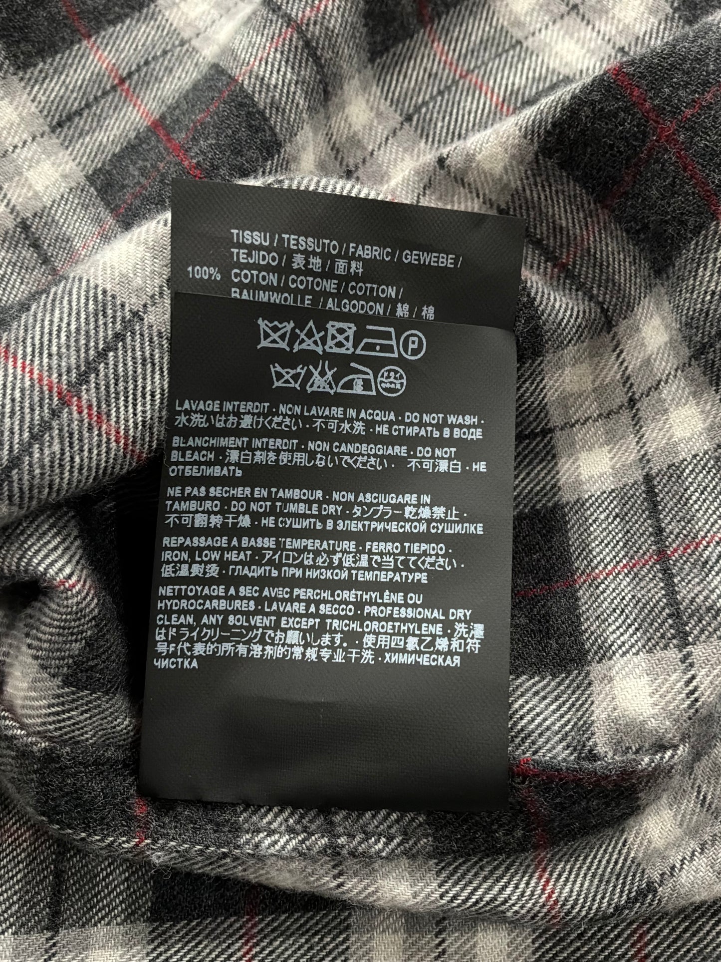 Saint Laurent Paris Flannel
