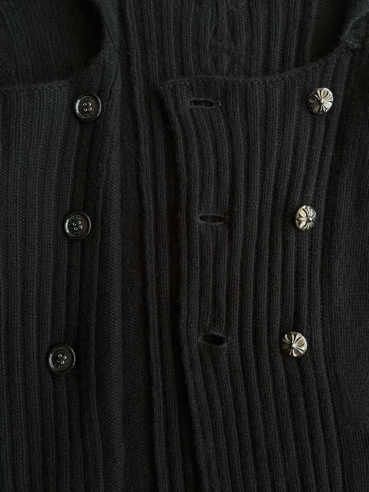 Chrome Hearts 1/1 Spine Cross Patch Cashmere Cardigan