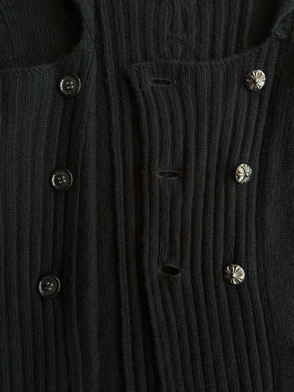 Chrome Hearts 1/1 Spine Cross Patch Cashmere Cardigan