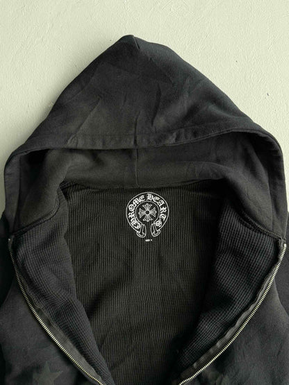Chrome Hearts Vintage Scroll and Stars Zip Hoodie