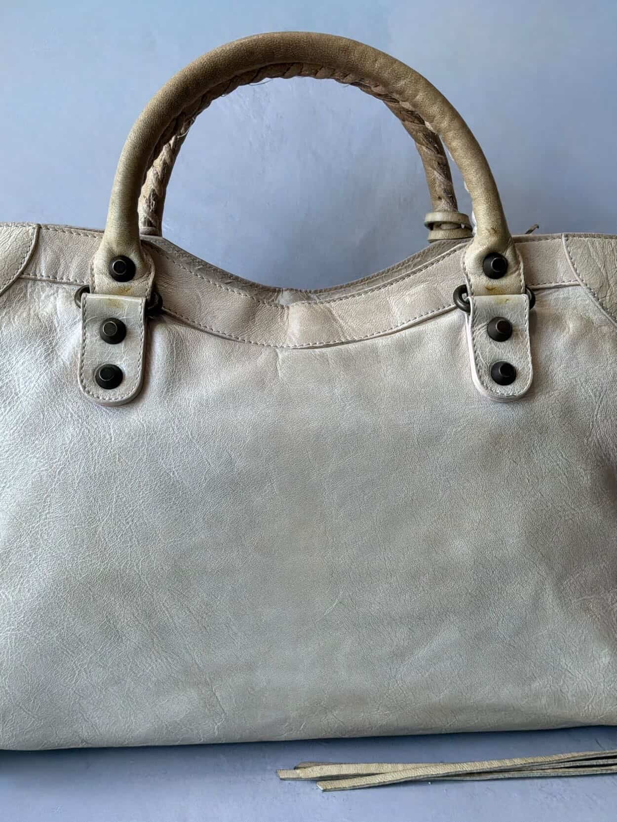Balenciaga Classic City Beige Lambskin Bag