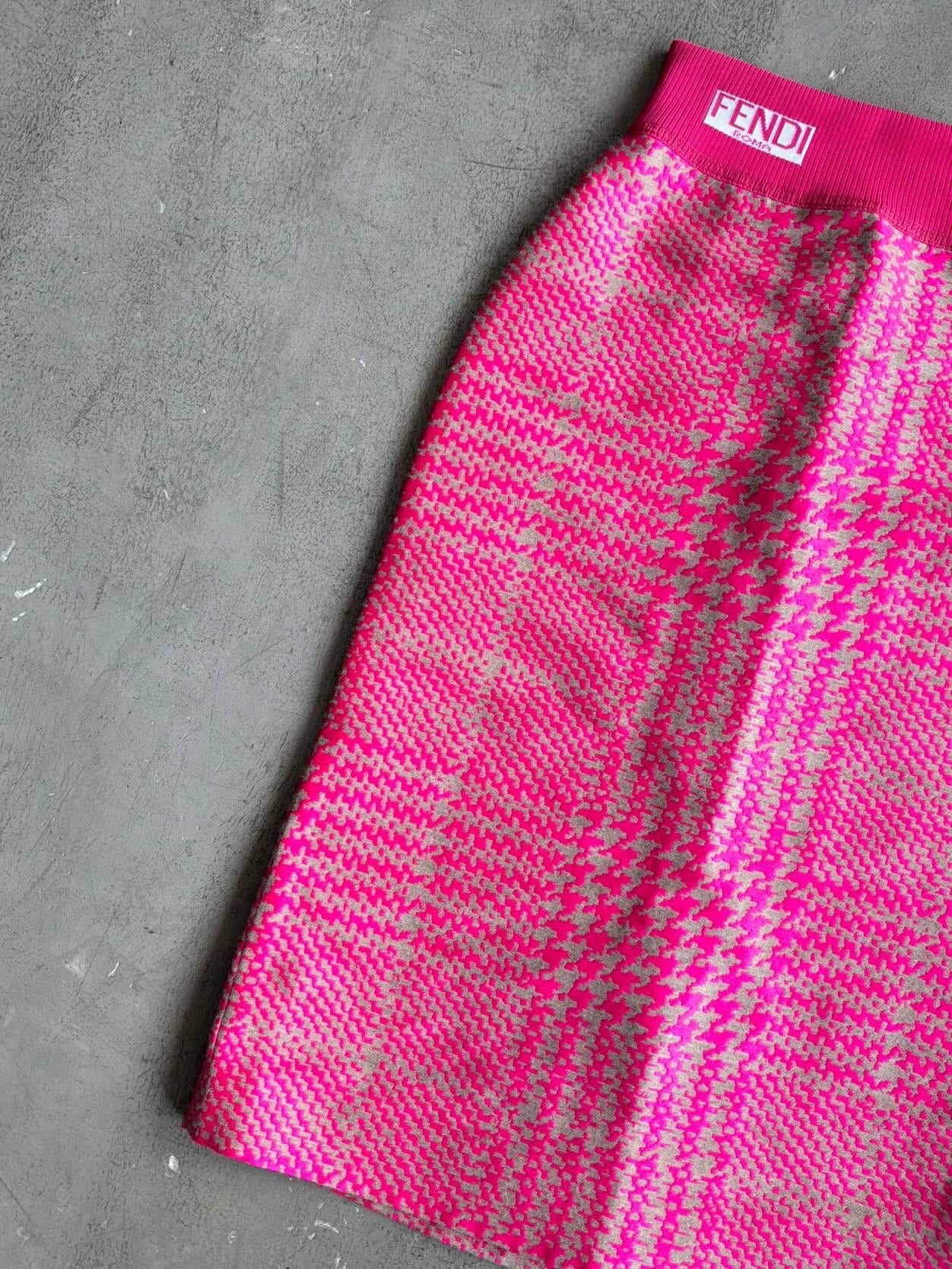 Fendi Pink Long Skirt