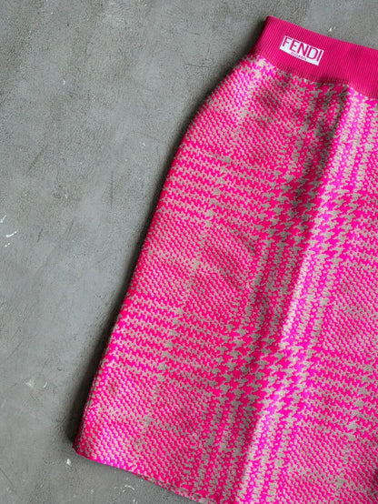Fendi Pink Long Skirt