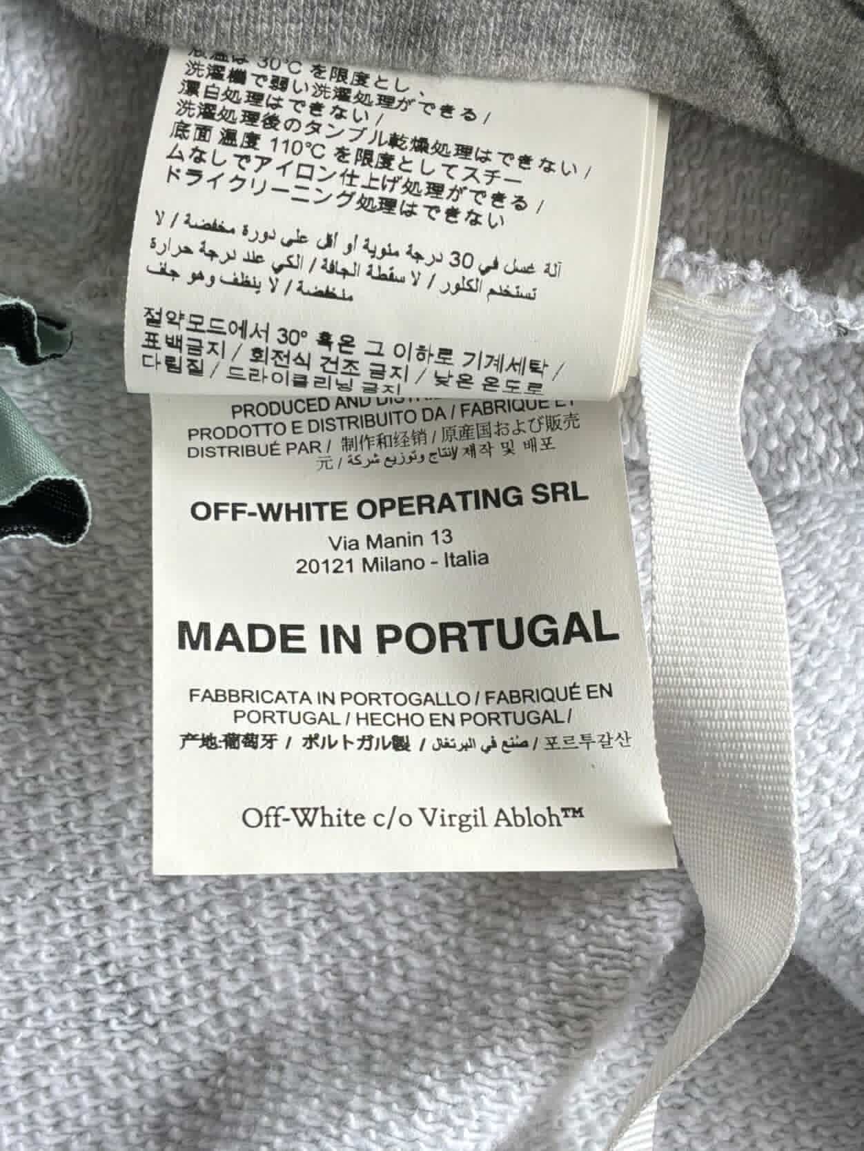 Off White Caravaggio Marble Print Hoodie