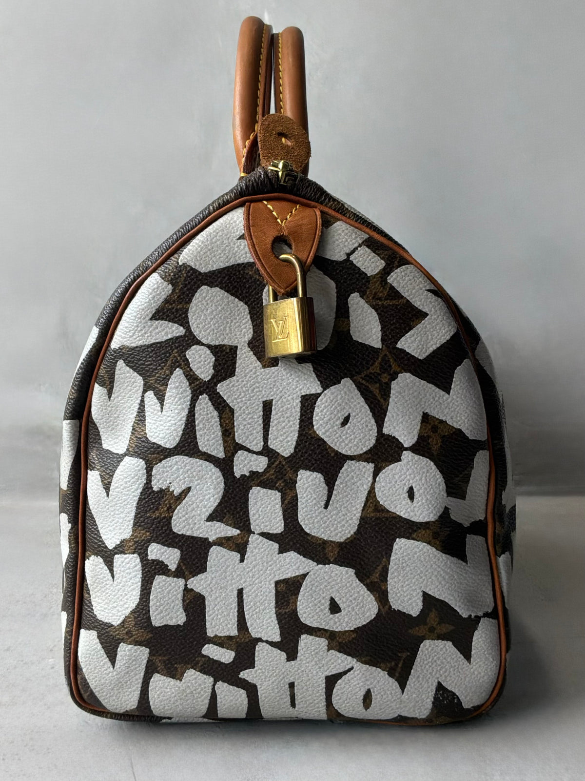 Louis Vuitton x Stephen Sprouse White Graffiti Speedy 30 Bag