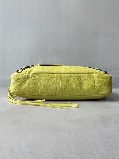 Balenciaga City ‘Town’  Lime Lambskin Bag