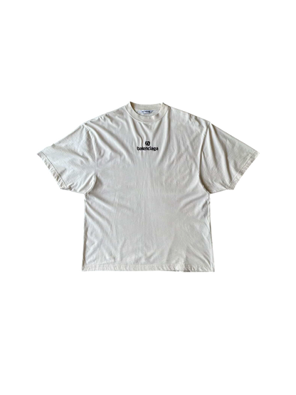 Balenciaga Embroidered Script Tee