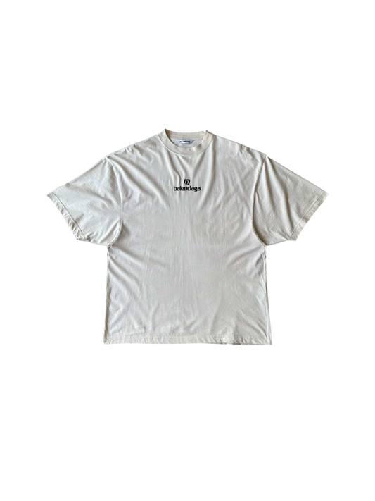 Balenciaga Embroidered Script Tee