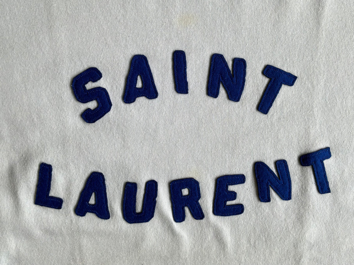 Saint Laurent Paris Embroidered Logo Tee