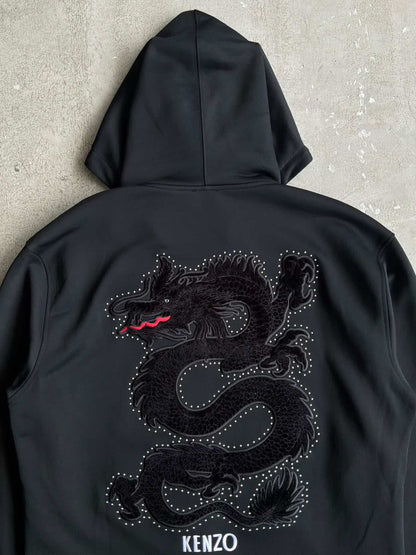 Kenzo Dragon Logo Zip Hoodie