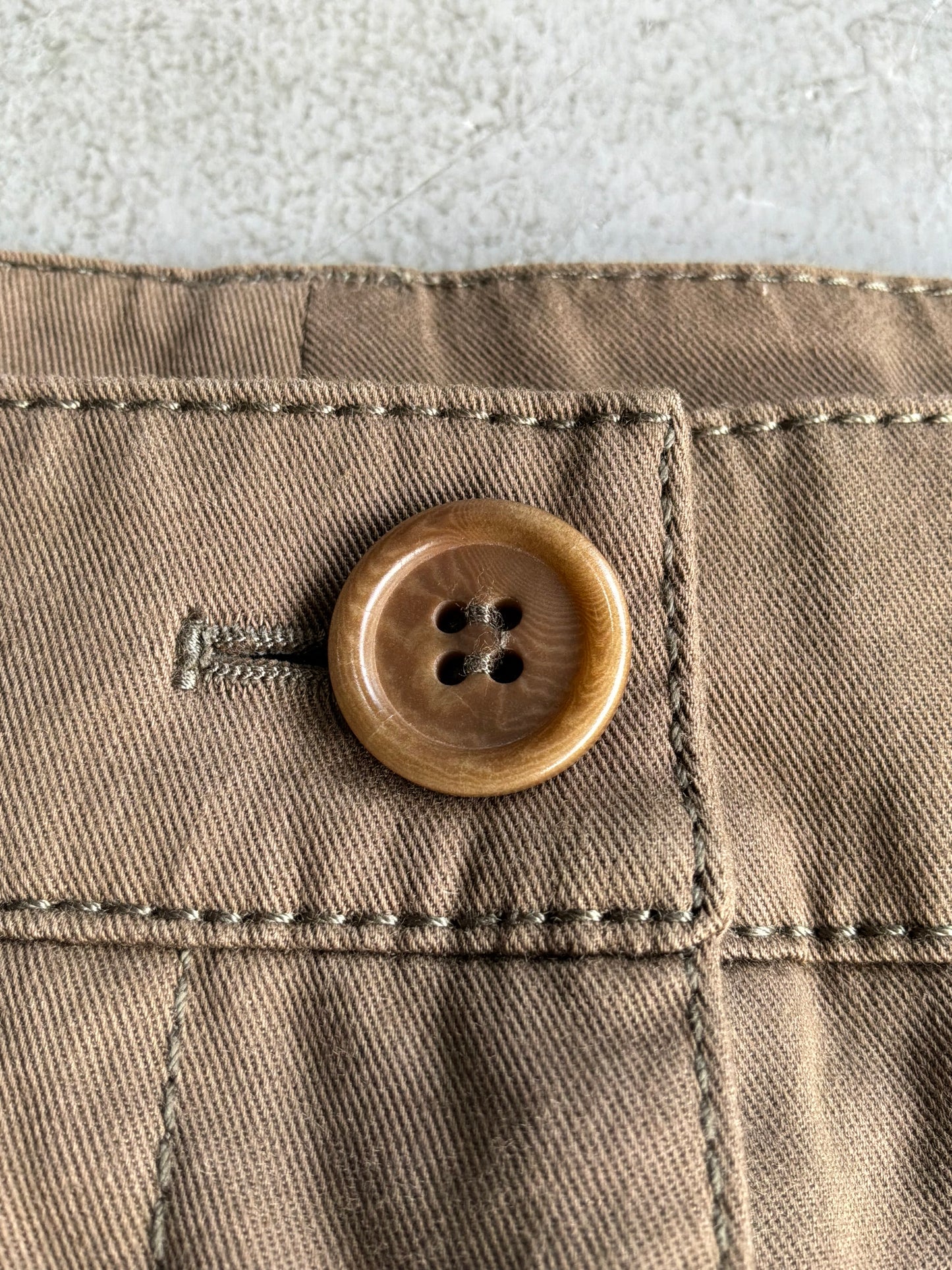 Prada Red Tab Brown Pants