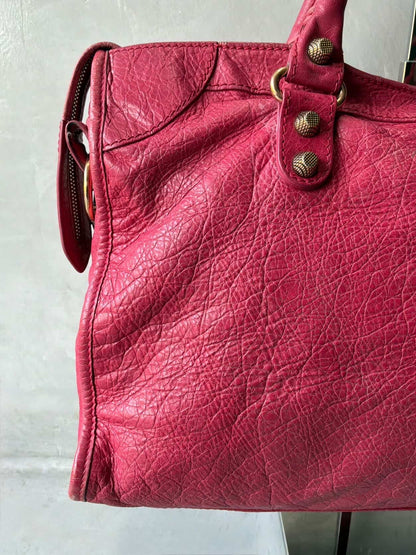 Balenciaga City Classic Pink Lambskin