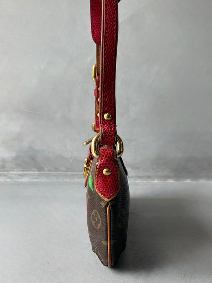 Louis Vuitton x Murakami Cherry Lizard Trim Pochette