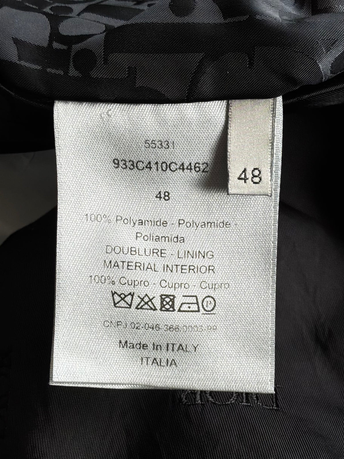 Dior Black Oblique Bomber Jacket
