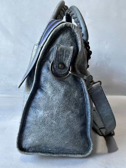Balenciaga Classic City Navy Lambskin Bag