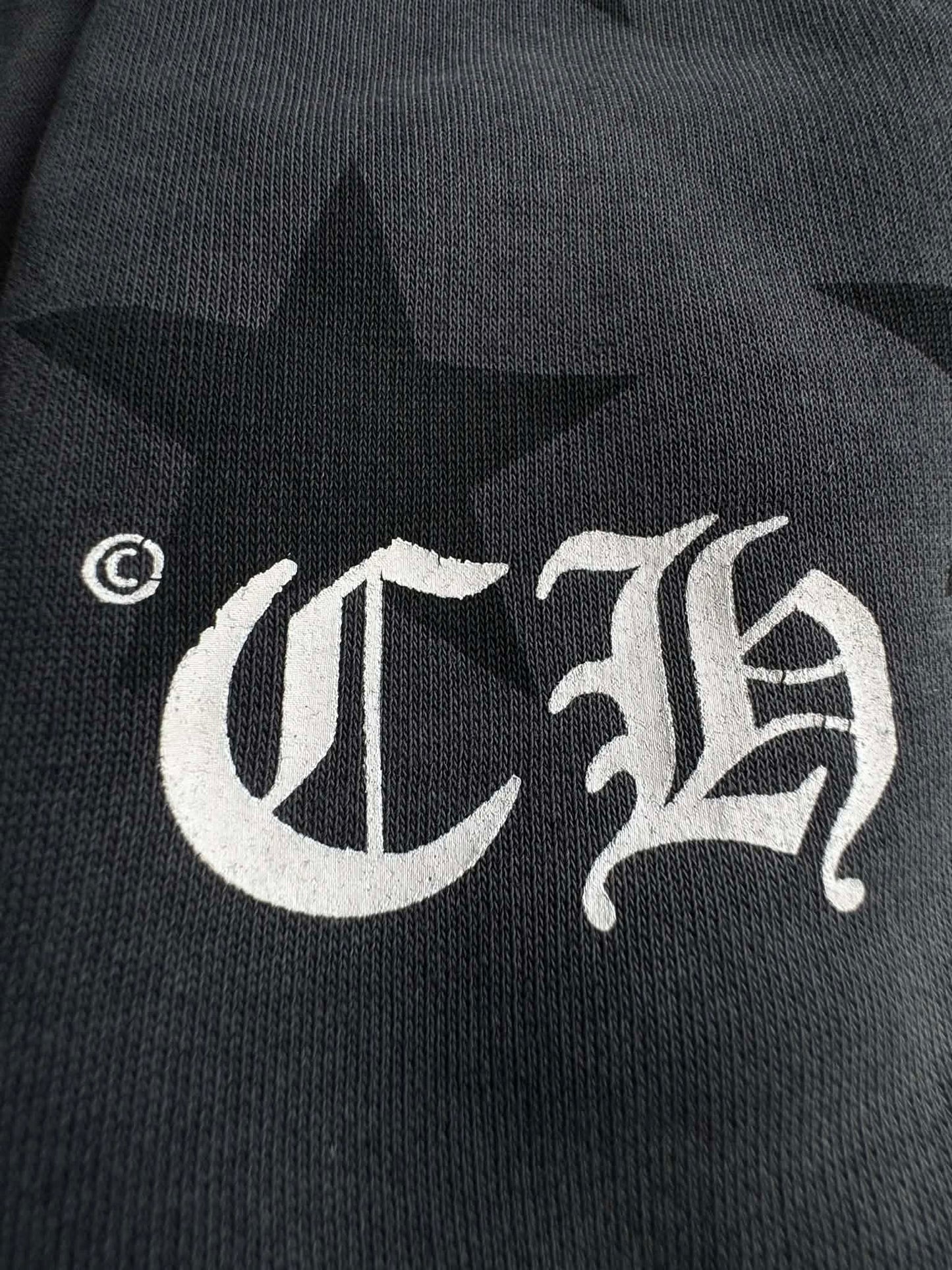 Chrome Hearts Perfect Fade Scroll and Star Thermal Zip Hoodie