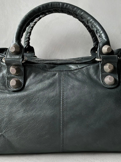 Balenciaga Part Time Dark Green Giant 21 Lambskin Bag