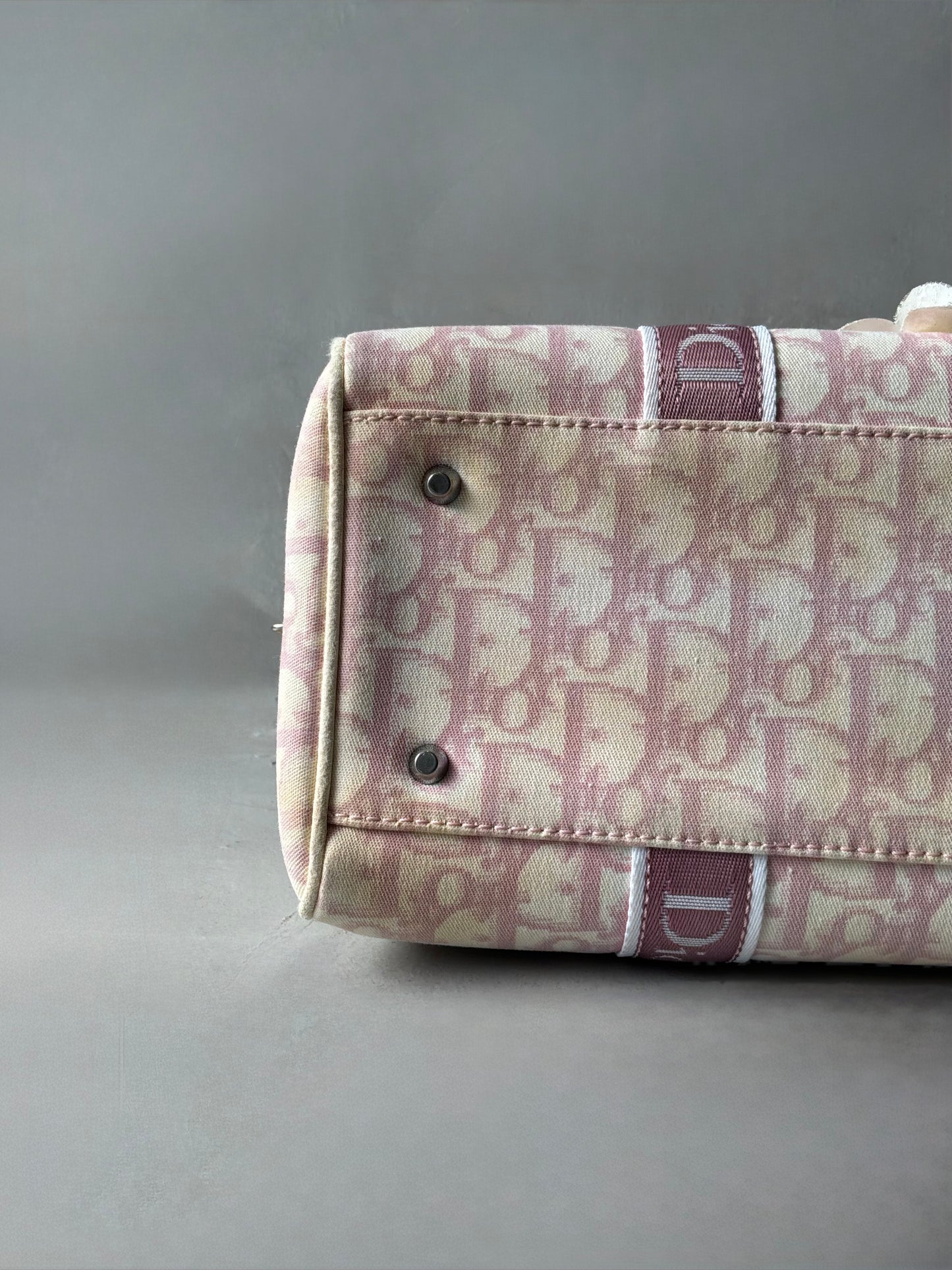 Dior Pink Trotter Flower Boston Bag