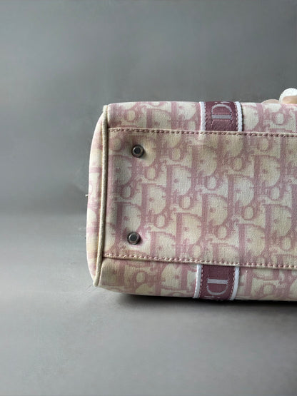 Dior Pink Trotter Flower Boston Bag