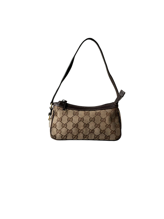 Gucci Brown Monogram Pochette