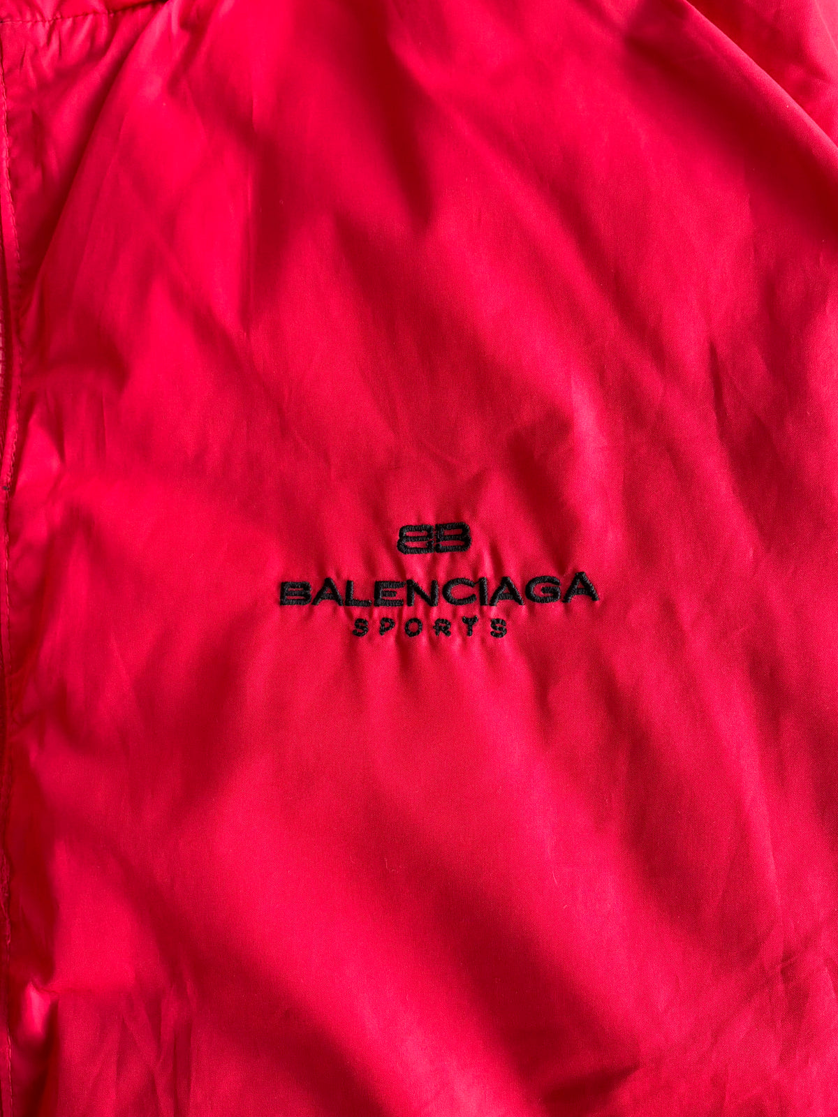 Balenciaga Vintage Red And Black Reversible Puffer Jacket
