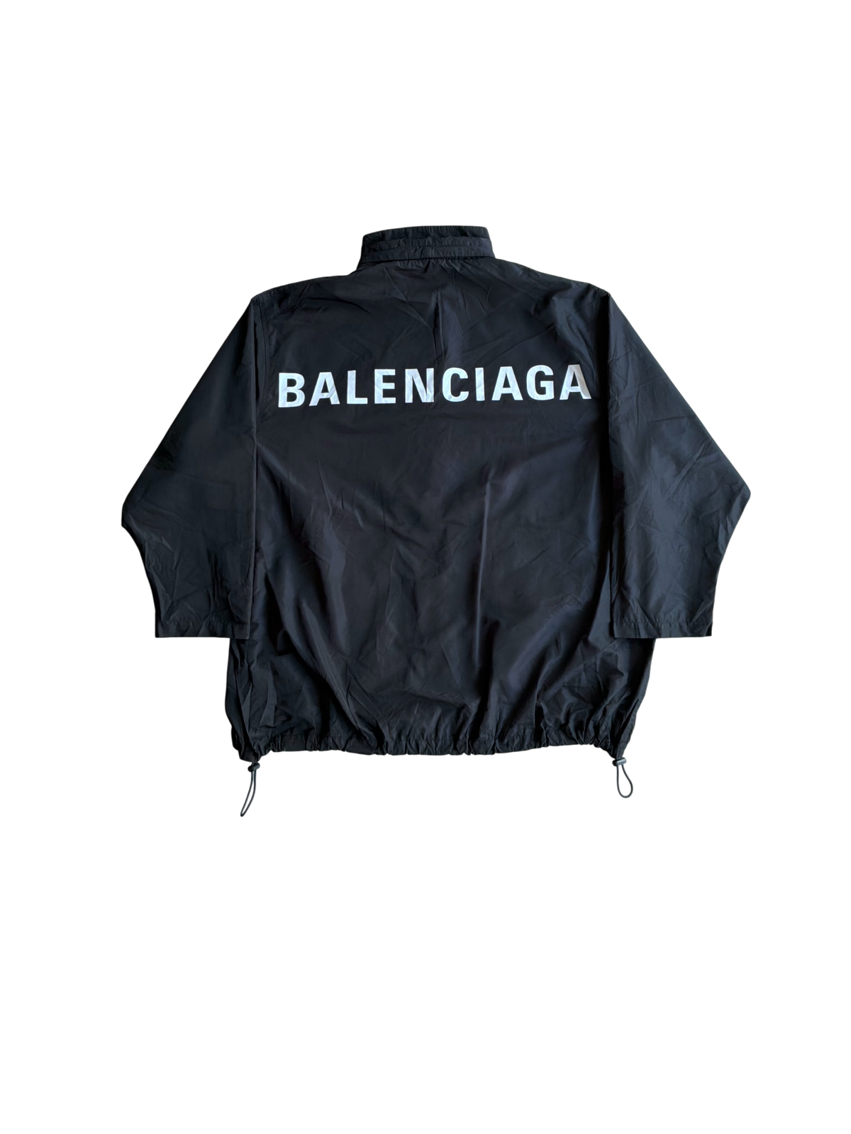 Balenciaga Back Script Parka Nylon Jacket