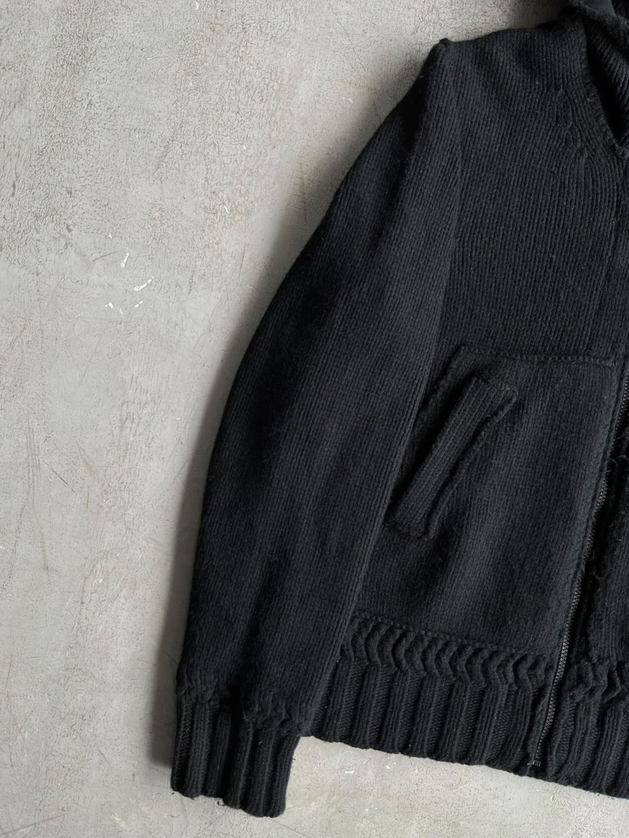 90s Stone Island Knit Zip Hoodie