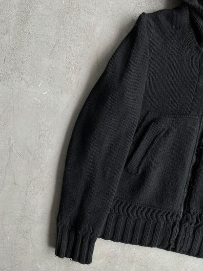 90s Stone Island Knit Zip Hoodie
