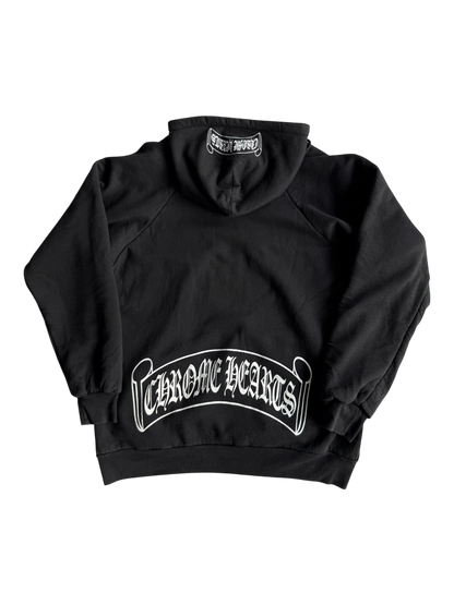 Vintage Chrome Hearts Scroll Logo Hoodie